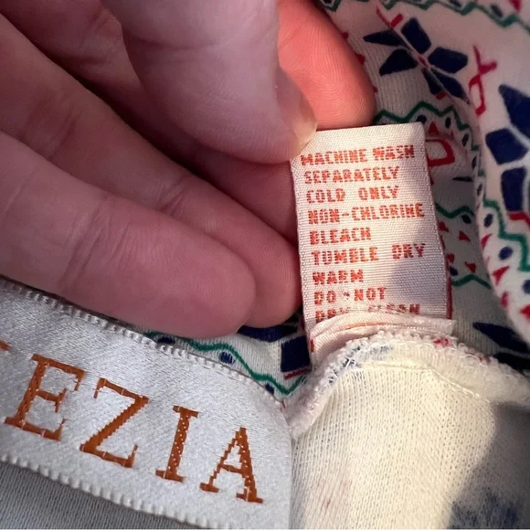 Vintage Venizia White Mod Patterned Long Sleeve Turtle Neck Contrast Cuff granny - Picture 8 of 10